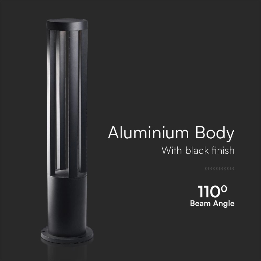 LED vonkajšie svietidlo LED/10W/230V 3000K IP65 80 cm čierne