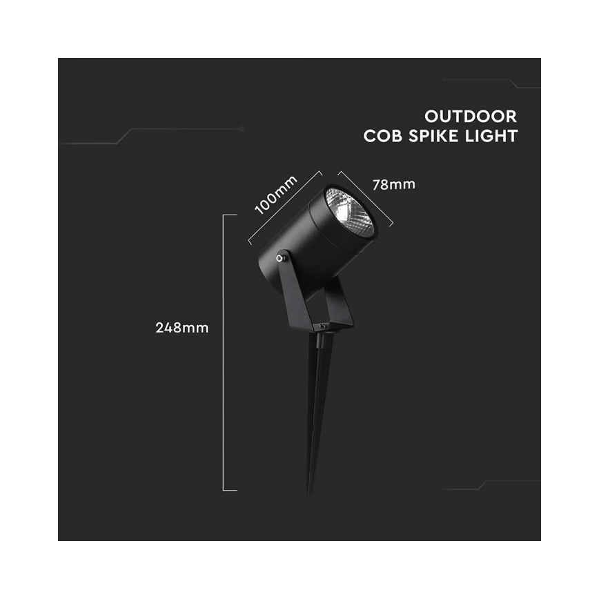 LED vonkajšie svietidlo LED/10W/230V 3000K IP65