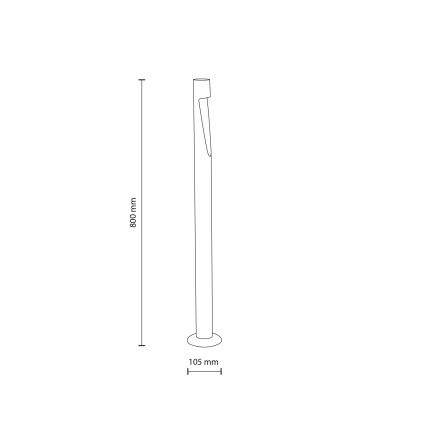 LED vonkajšie svietidlo SENA L LED/5W/230V IP65 80 cm béžové