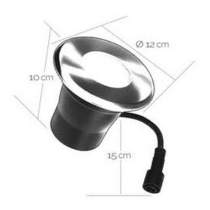LED Vonkajšie zápustné svietidlo EASY CONNECT 1xGU10/4W/230V 3000K IP65 guľatý