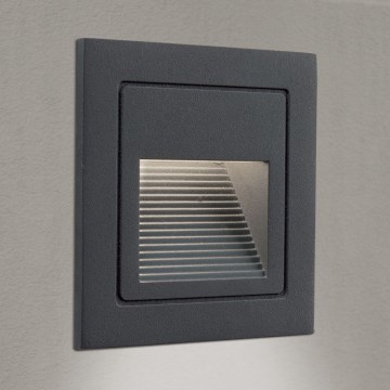 LED Vstavané svietidlo LORO LED/2W/230V IP65 antracit