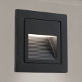 LED Vstavané svietidlo LORO LED/2W/230V IP65 čierna