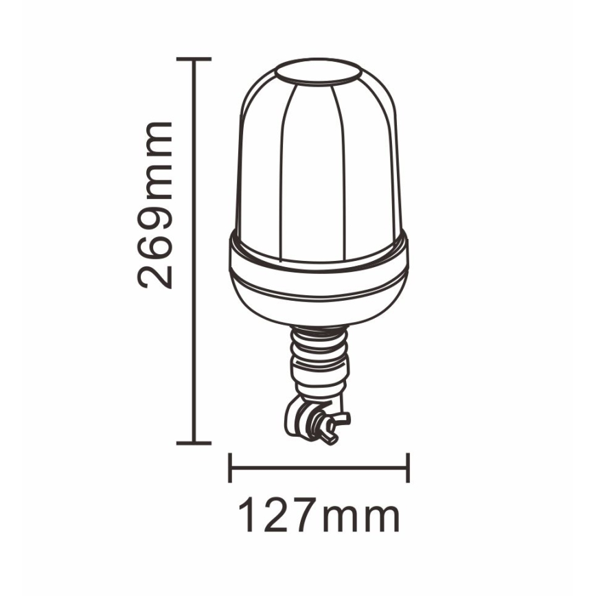 LED Výstražný maják LED/12-24V IP66