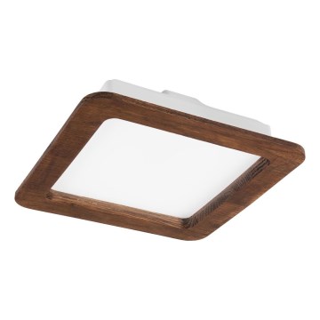 LED Zapustené svietidlo WOODY SPOT LED/17W/230V 3000K čerešňa 18,5x18,5 cm