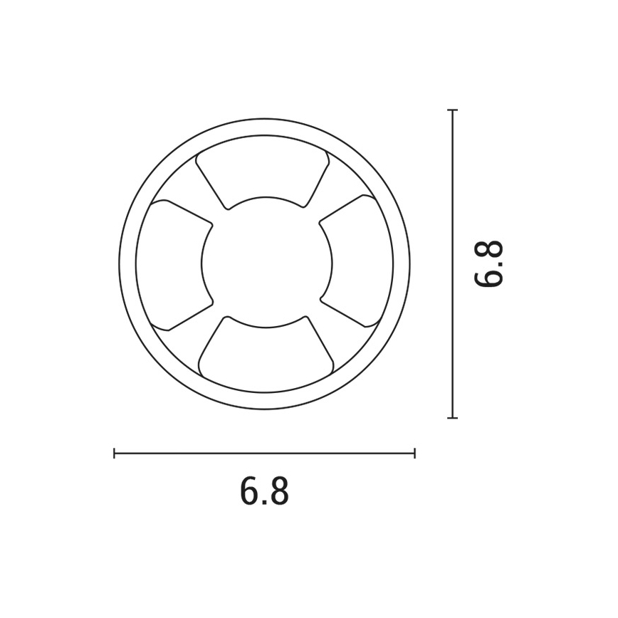 LED Zápustné svítidlo LED/3W/12V IP65