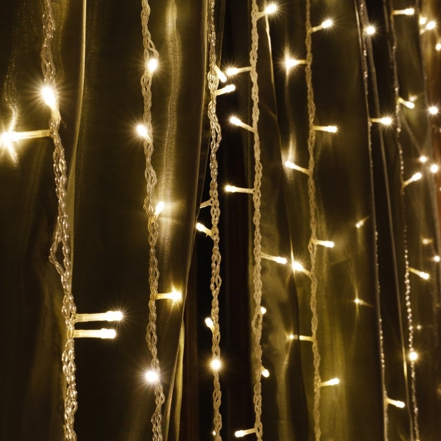 LED  záves ESTELLA 47xLED/8 funkcií 3,5 m teplá biela
