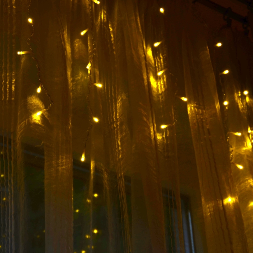 LED  záves ESTELLA 47xLED/8 funkcií 3,5 m teplá biela