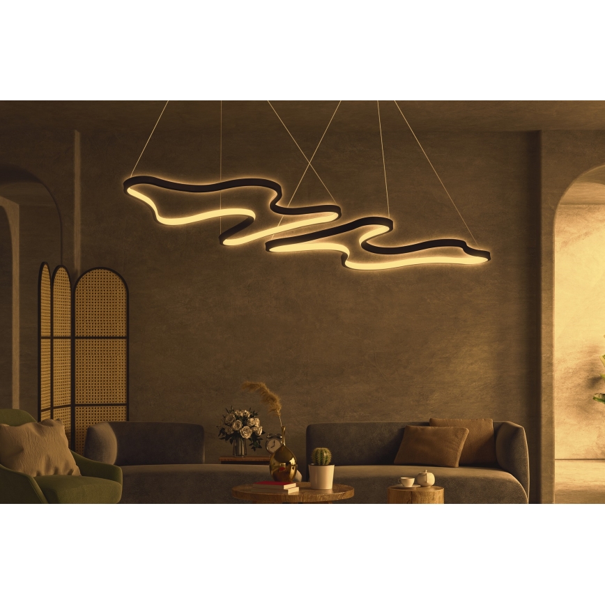 LED Závesné svietidlo DUPLE ARTISAN LED/80W/230V 4000K čierne