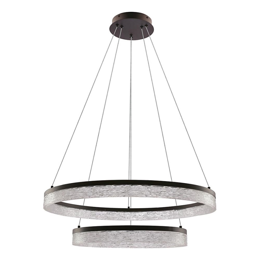 LED Závesné svietidlo FROZI LED/38W/230V priemer 60 cm čierna
