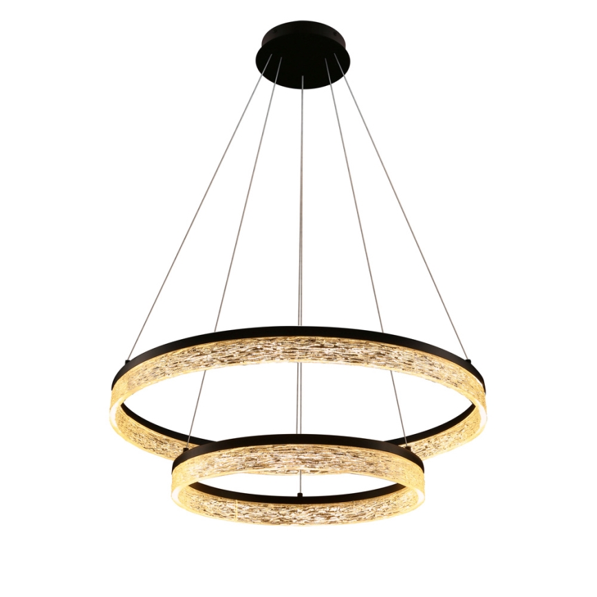 LED Závesné svietidlo FROZI LED/38W/230V priemer 60 cm čierna