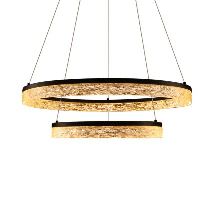 LED Závesné svietidlo FROZI LED/38W/230V priemer 60 cm čierna