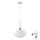 LED Závesné svietidlo HARMA 1xE27/60W/230V priemer 30 cm matný chróm/biela