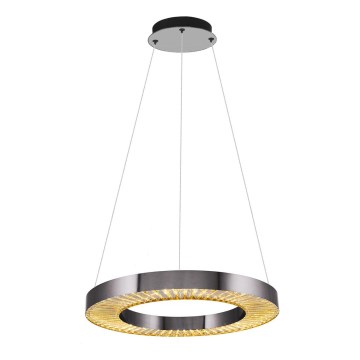 LED Závesné svietidlo JESI LED/35W/230V 3000K priemer 60 cm strieborná