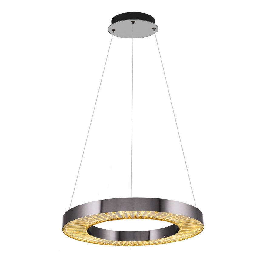 LED Závesné svietidlo JESI LED/35W/230V 3000K priemer 60 cm strieborná