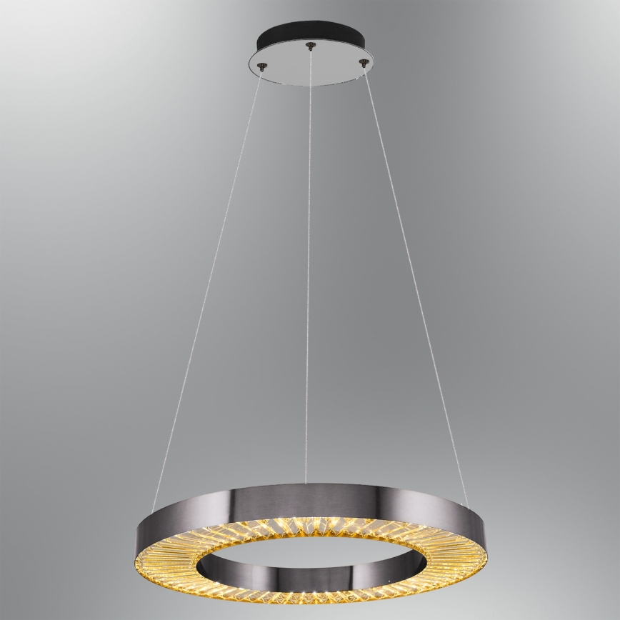 LED Závesné svietidlo JESI LED/35W/230V 3000K priemer 60 cm strieborná