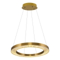LED závesné svietidlo JESI LED/85W/230V 3000K Ø 80 cm bronzové