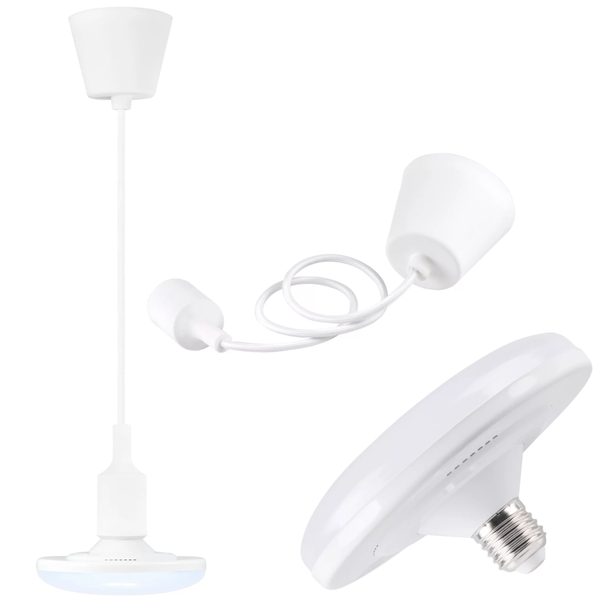 LED Závesné svietidlo KIKI 1xE27/10W/230V biele