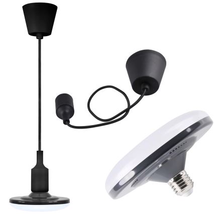 LED Závesné svietidlo KIKI 1xE27/10W/230V čierne