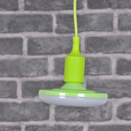 LED Závesné svietidlo KIKI 1xE27/10W/230V zelené