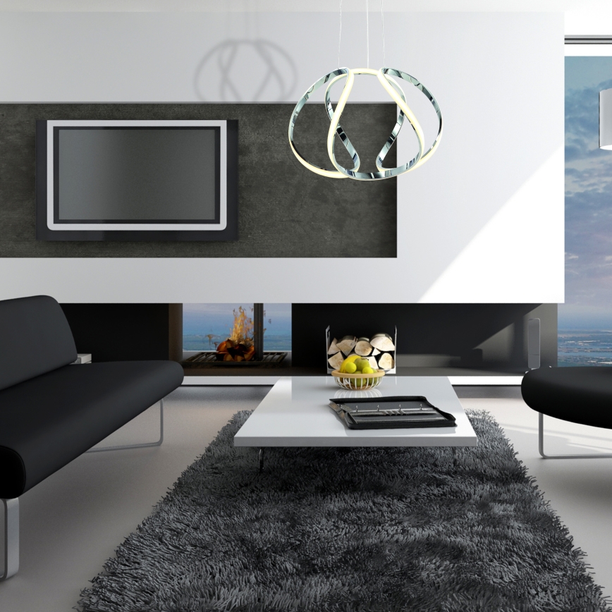 LED závesné svietidlo na lanku GLOBE LED/50W/230V