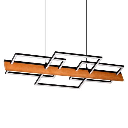 LED závesné svietidlo na lanku LARYSA LED/35W/230V borovica
