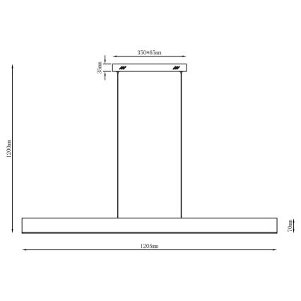LED závesný luster BERNADETTA LED/20W/230V 4000K biely