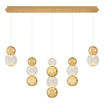 LED Závěsný luster CREMONA LED/27W/230V 3000K zlatý