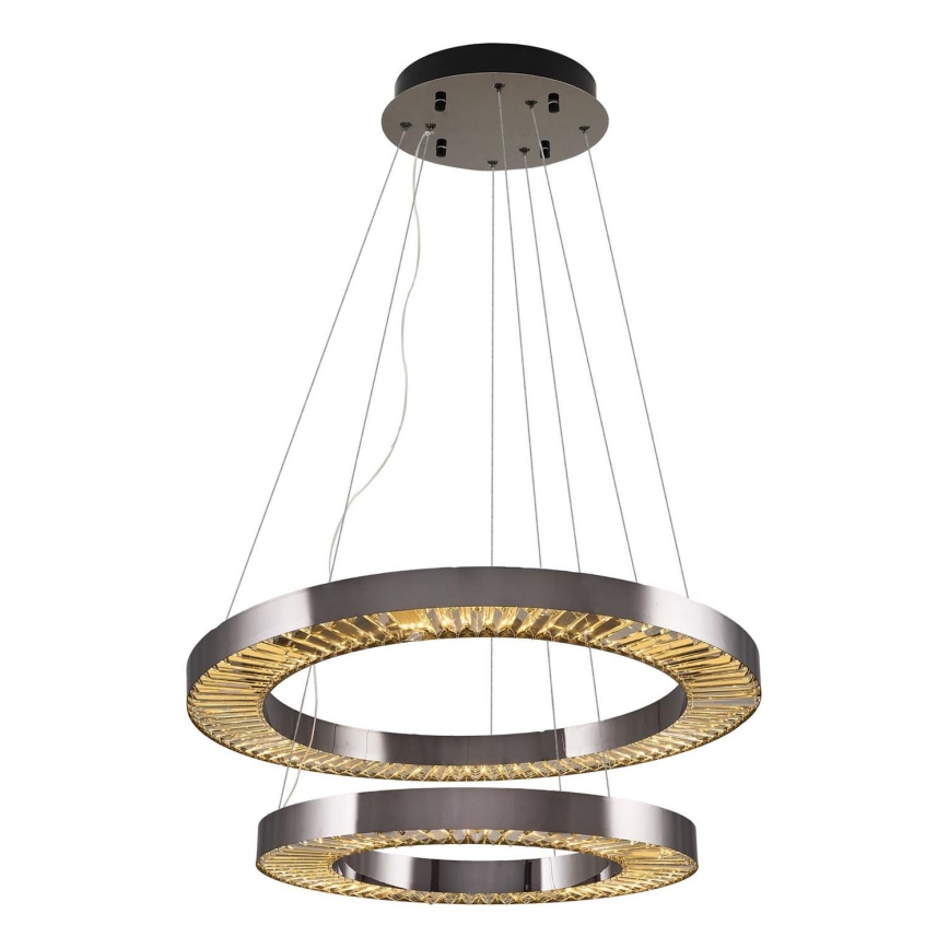 LED Závesný luster JESI LED/140W/230V 3000K pr. 100 cm strieborný