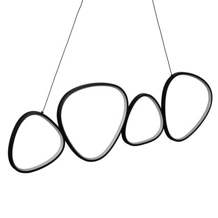 LED závesný luster na lane PETRA LED/48W/230V 4000K čierny