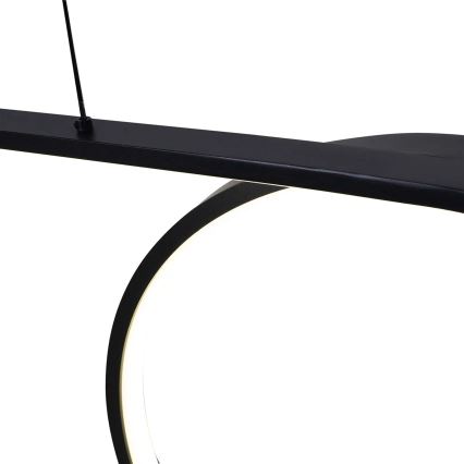 LED závesný luster na lanku ODETTA LED/42W/230V 4000K čierna