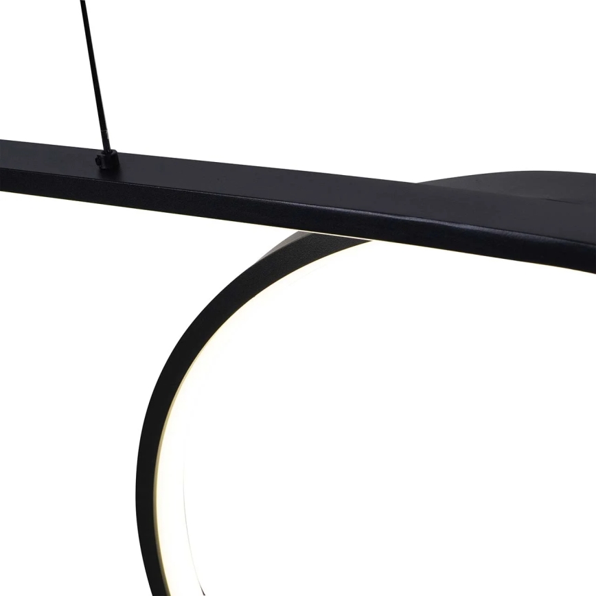 LED závesný luster na lanku ODETTA LED/42W/230V 4000K čierna