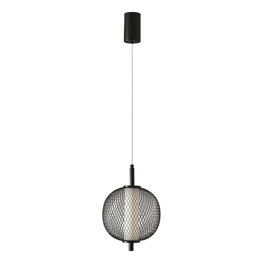LED závesný luster na lanku PUMA LED/10W/230V pr. 20 cm čierny