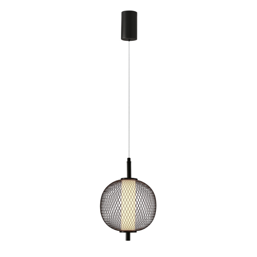 LED závesný luster na lanku PUMA LED/10W/230V pr. 20 cm čierny