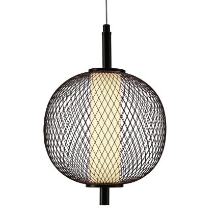 LED závesný luster na lanku PUMA LED/10W/230V pr. 20 cm čierny