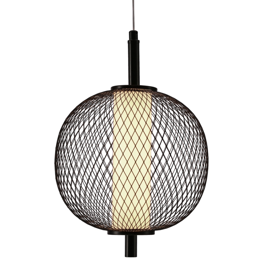 LED závesný luster na lanku PUMA LED/10W/230V pr. 20 cm čierny