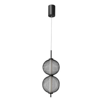 LED Závesný luster PUMA LED/10W/230V pr. 14 cm čierny