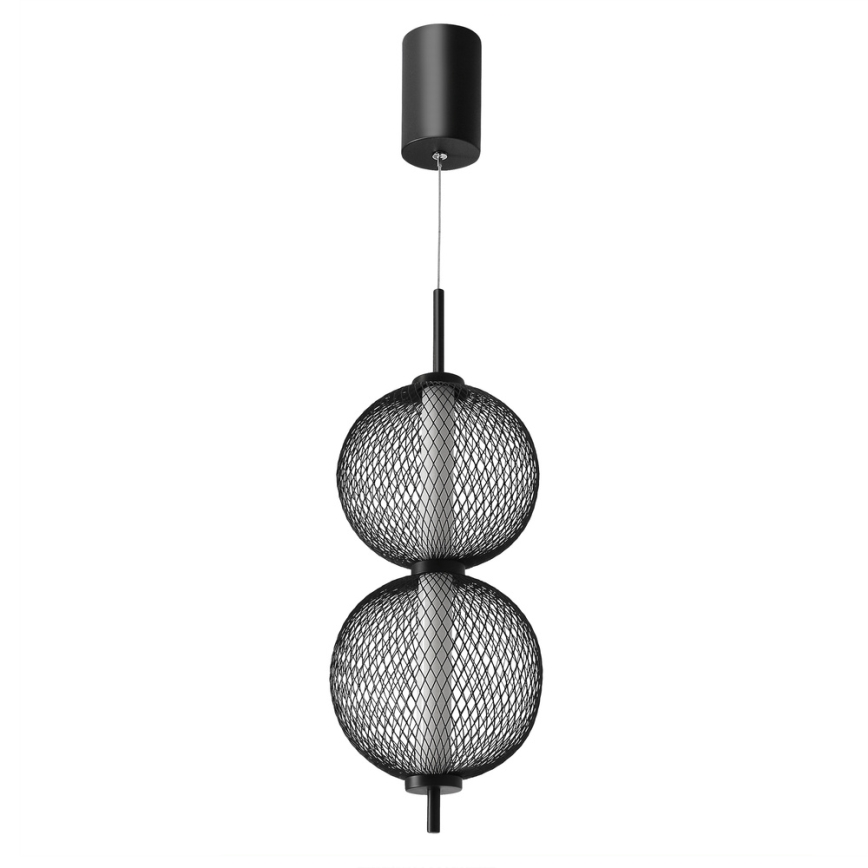 LED Závesný luster PUMA LED/10W/230V pr. 14 cm čierny
