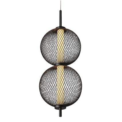 LED Závesný luster PUMA LED/10W/230V pr. 14 cm čierny