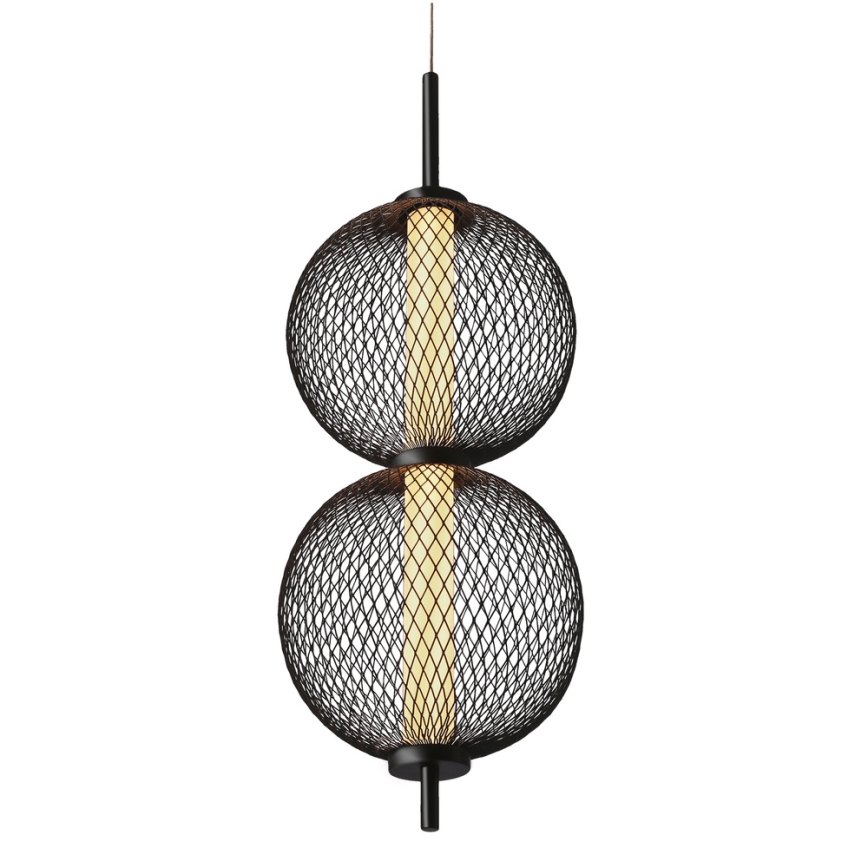 LED Závesný luster PUMA LED/10W/230V pr. 14 cm čierny