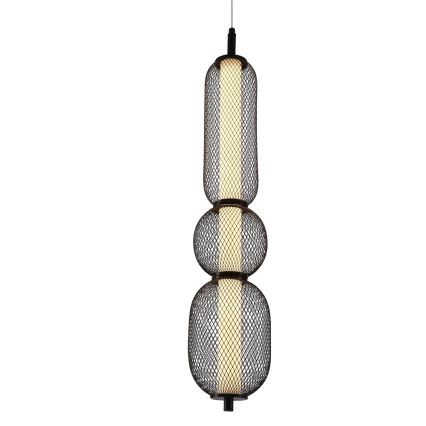 LED Závesný luster PUMA LED/15W/230V pr. 14 cm čierny