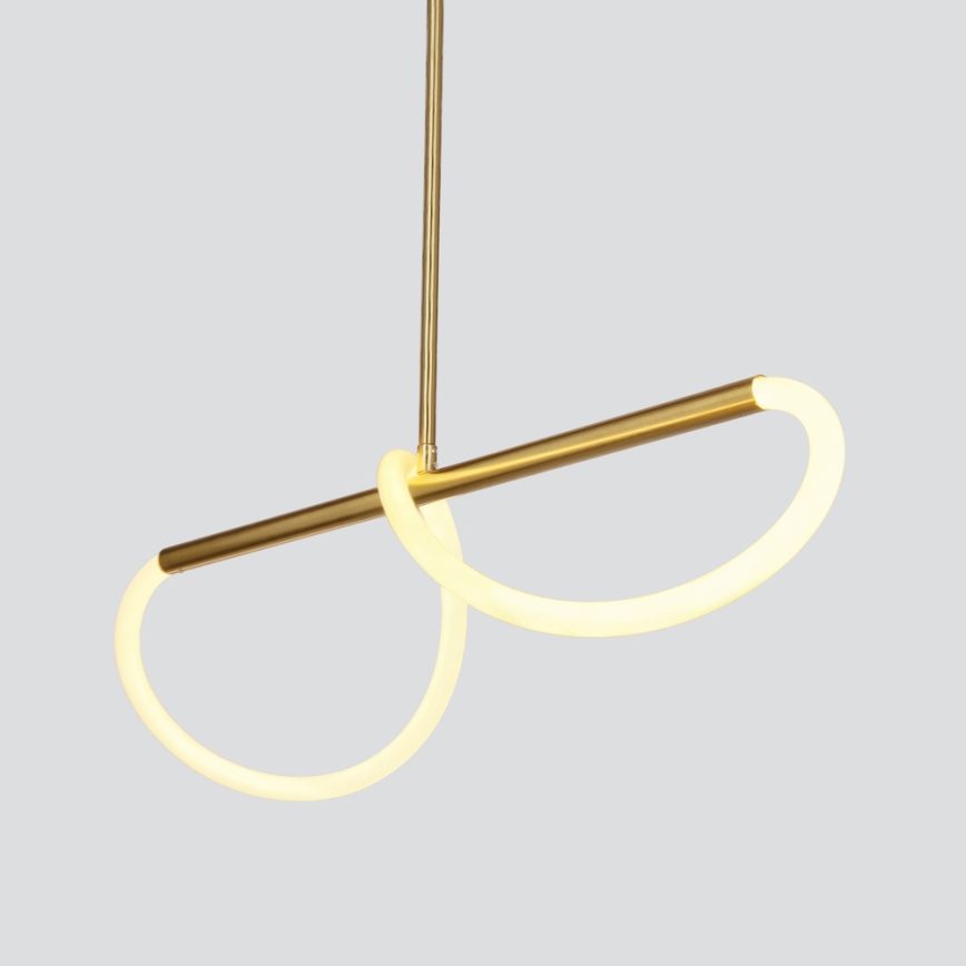 LED Závesný luster SUPREME LED/18W/230V 80 cm zlatý