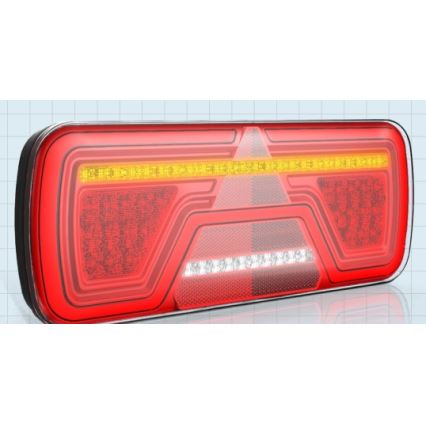 LED Združené svetlo s dynamickým blinkrom LED/10-30V IP67 pravé