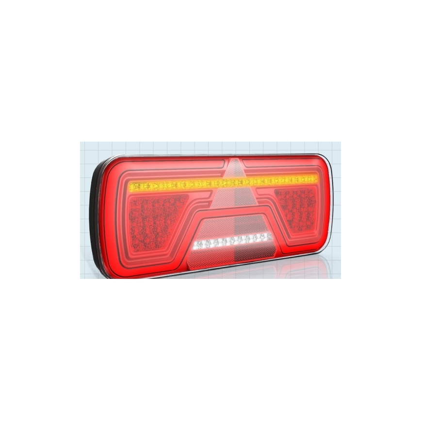 LED Združené svetlo s dynamickým blinkrom LED/10-30V IP67 pravé