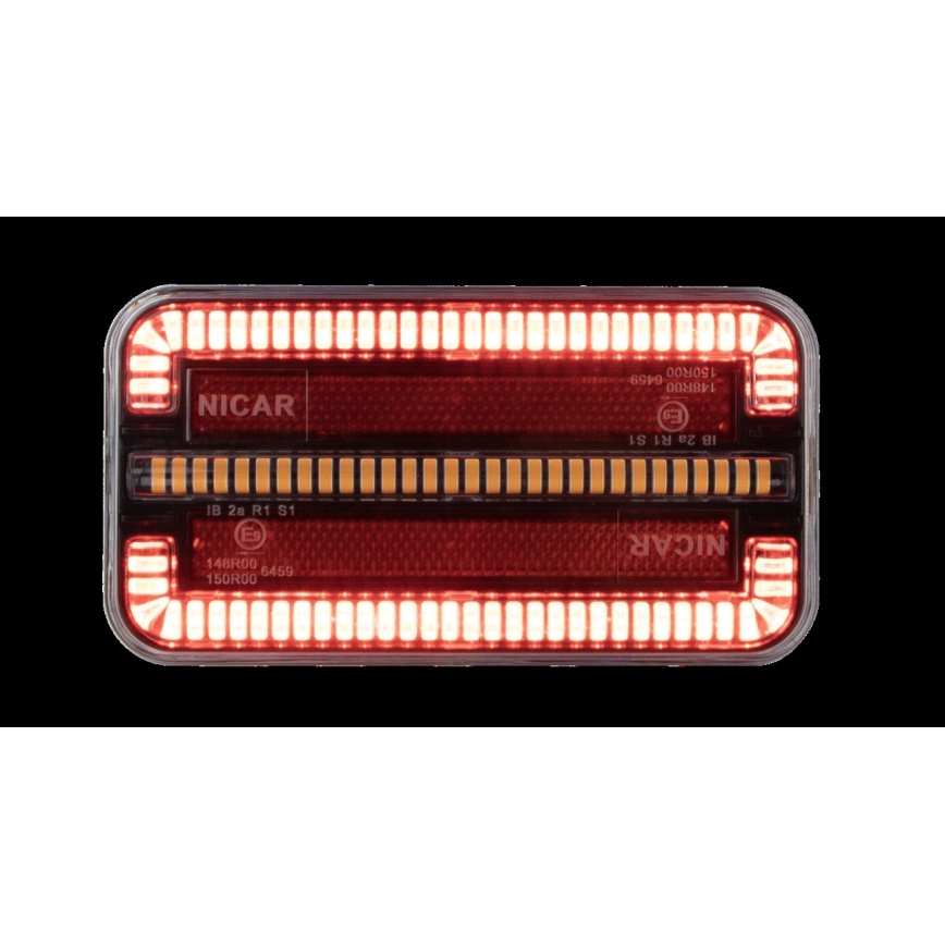 LED Združené svetlo s dynamickým blinkrom LED/12-24V IP65