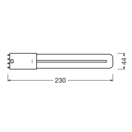 LED Žiarivková trubica 2G11/8W/230V 3000K - Osram
