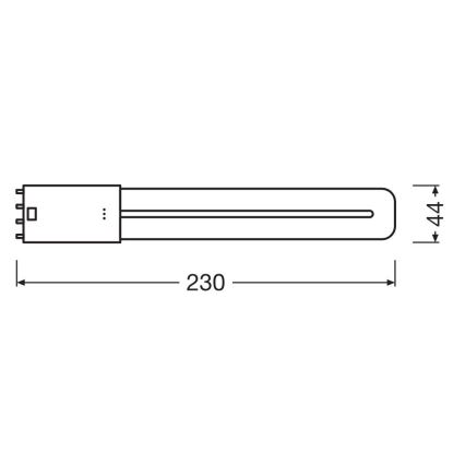 LED Žiarivková trubica 2G11/8W/230V 4000K - Osram