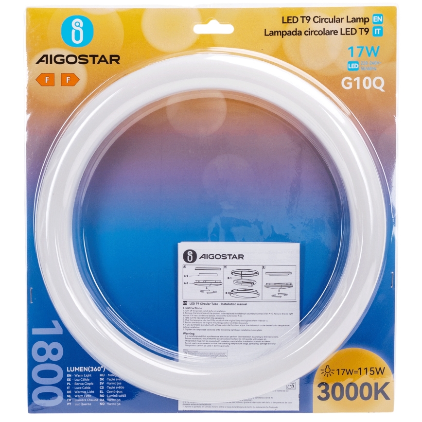 LED žiarivková trubica G10q/17W/230V 3000K - Aigostar