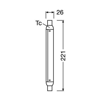 LED žiarivková trubica LINE S15s/4W/230V 2700K - Osram