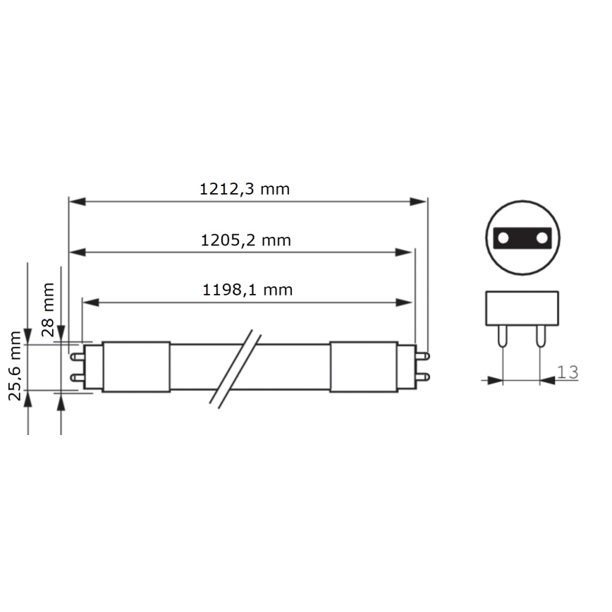LED Žiarivková trubica Philips MASTER T8 G13/16W/80V 6500K 120 cm