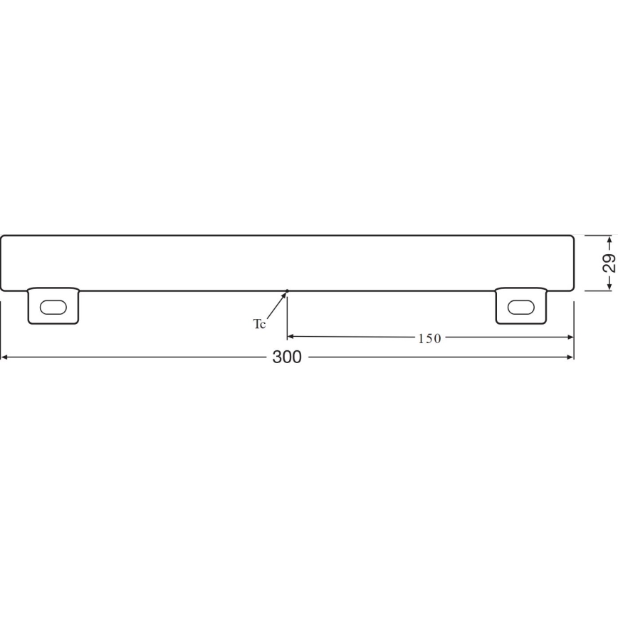 LED Žiarivková trubica S14s/3,5W/230V 2700K 30 cm - Osram